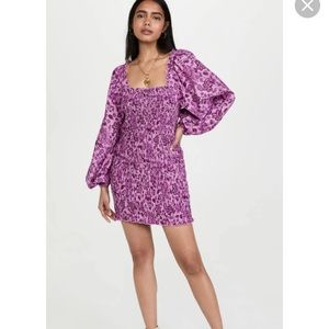 Free People Smoke It To Me Rushed mini dress